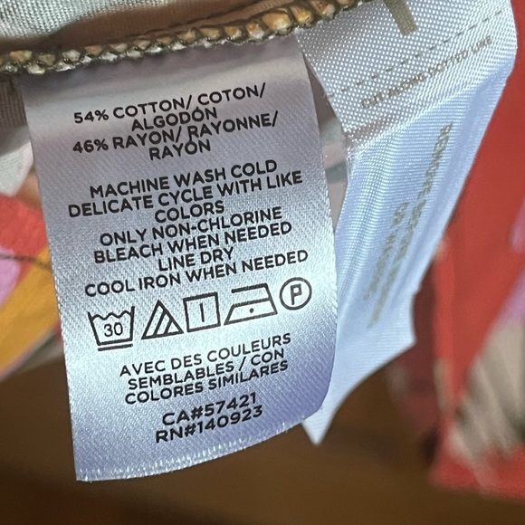 Loft bright colors 3/4 sleeved, cotton dress - Picture 2 of 5